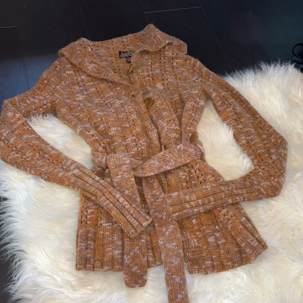 Lucky Brand Wooden Button Cardigan - Picture 3 of 10